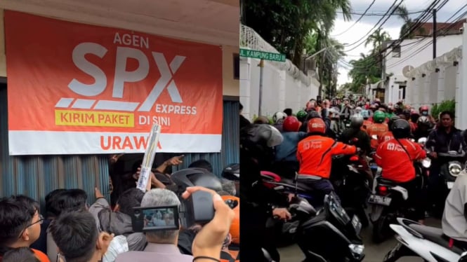 Viral Kurir SPX Antre sampai 2 Kilometer di Agen Ulujami
