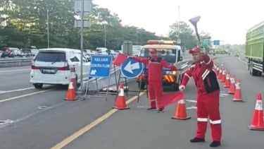 Pemberlakuan contraflow di Tol Jagorawi arah Puncak
