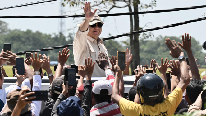 El presidente Prabowo hizo una alta cosecha en Majalengka