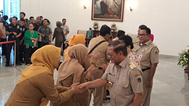 Halalbihalal di Balai Kota Jakarta usai Lebaran 