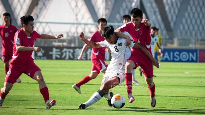 Duel Timnas Indonesia U-17 vs Korea Utara U-17