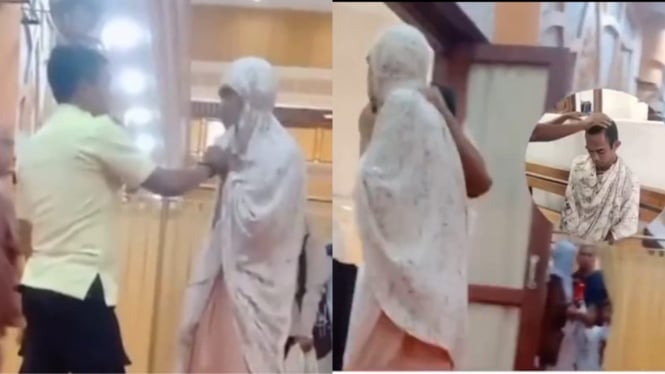 Viral Pria Menyamar Jadi Wanita Pakai Mukena saat Sholat di Masjid: Ngaku Dapat Bisikan Gaib