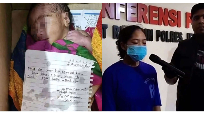 DA berusia 19 Tahun Tega Membuang Anaknya yang Baru Berusia 1 Hari