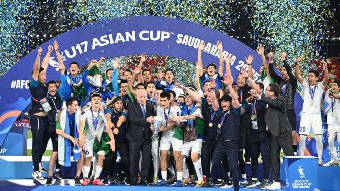 Ganasnya Ubzekistan, Main 9 Orang Libas Arab Saudi dan Juara Piala Asia U-17