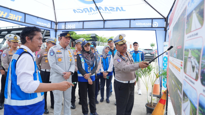 Kakorlantas Tinjau Pembangunan Kantor Induk PJR di Tol Banyudono Boyolali, Ini Fungsinya