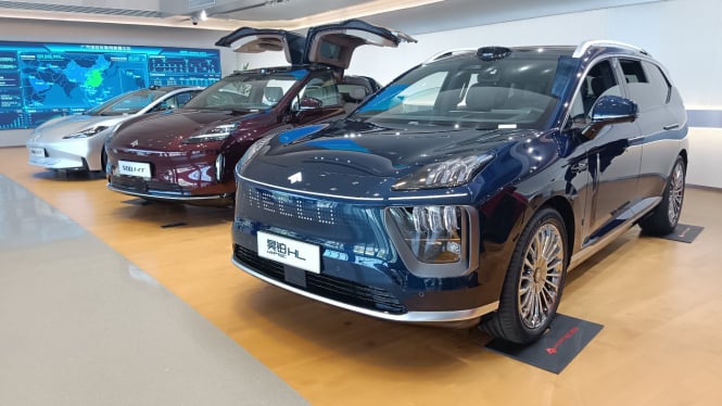Mobil-mobil GAC Group di Guangzhou China