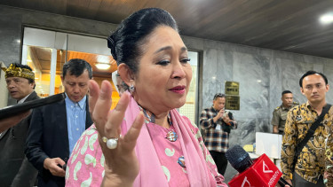 Putri Presiden RI ke-2 Soeharto, Siti Hediati Hariyadi atau Titiek Soeharto di Kompleks Parlemen, Senayan, Jakarta Pusat 