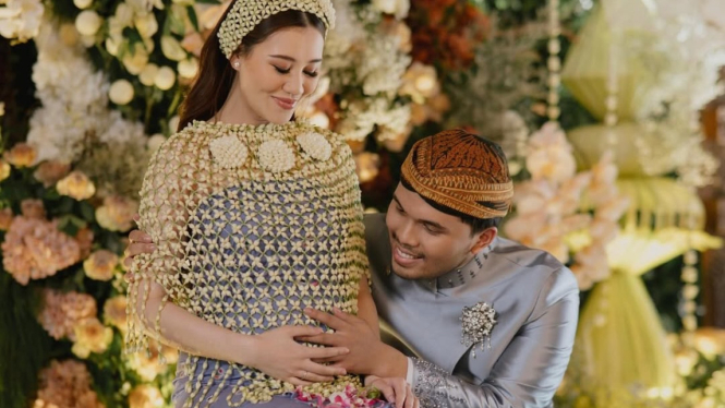 Thariq Halilintar dan Aaliyah Massaid.