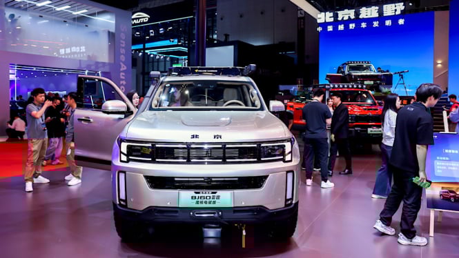 Booth BAIC di Shanghai Auto Show 2025