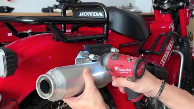 Ariel Noah ganti knalpot Honda CT125