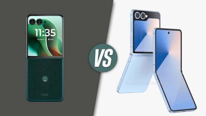 Samsung Galaxy Z Flip7 vs Motorola Razr Ultra (2025).