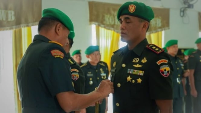 Jadi Dandim Lagi, Letkol Eks Komandan Pemukul Walet Hitam TNI Promosi Kolonel di Kota Seribu Masjid
