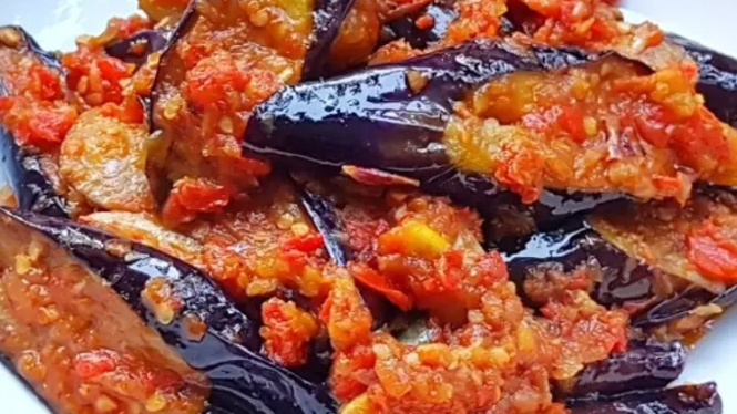 Ilustrasi terong balado