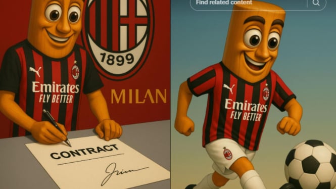 AC Milan Unggahan Tung-Tung Sahur Lagi Sign Kontrak