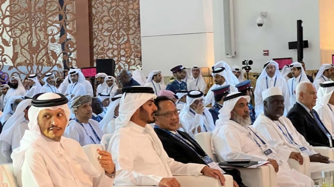 Ministro del Interior, Tito Karnavian, que se unió al Foro de Seguridad Global 2025 en Qatar