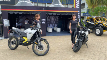 Peluncuran sepeda motor Can-Am di Indonesia