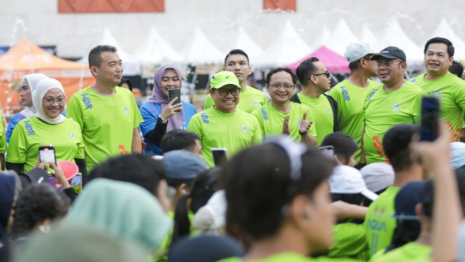 Ketua Umum PKB Muhaimin Iskandar alias Cak Imin (tengah).