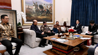 El presidente indonesio, Prabowo Beananto, visitó al embajador especial de Japón, South Yakarta (Foto: