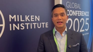 [Ketua Umum Kadin Indonesia, Anindya Bakrie, saat menghadiri 'Milken Institute Global Conference 2025' yang bakal digelar di Los Angeles, Amerika Serikat (AS) pada 4-7 Mei 2025]