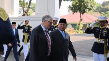 Presidente de Indonesia Prabowo Suctanto dio la bienvenida a Bill Gates