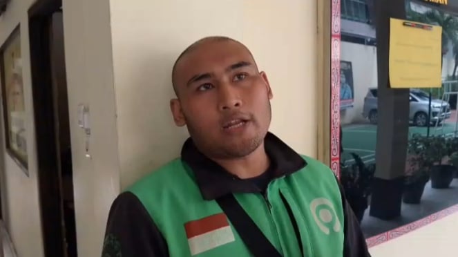 Driver ojol M Yusuf Ansari yang mengirim paket mayat bayi (B.S.Putra/VIVA)