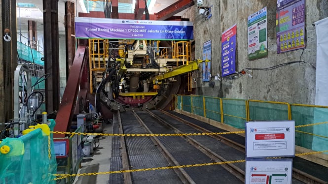 Pembangunan Tunnel MRT Fase 2a Harmoni-Mangga Besar