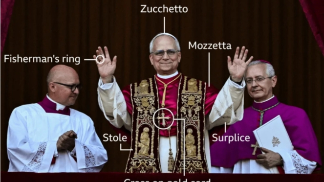 Accesorios y ropa de Leo Pope Significado (Dock: BBC International)
