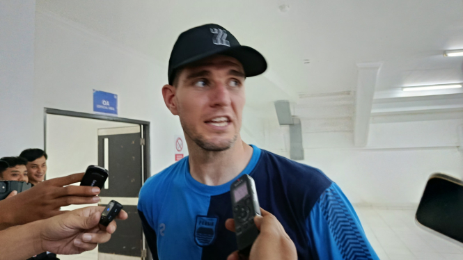Bek asing Persib Bandung, Nick Kuipers (foto: Dede Idrus) 