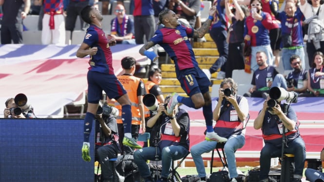 Babak I El Clasico: Dikejutkan 2 Gol Kylian Mbappe, Barcelona Ngamuk Bikin 4 Gol
