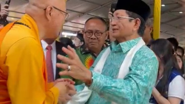 Menag Nasaruddin Umar Hadir di Wihara Ekayana Arama (Doc: Natania Longdong)