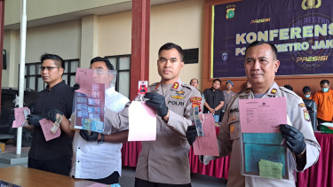 Rilis kasus premanisme dan Pemerasan di Mapolres Metro Jakarta Pusat 