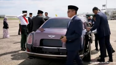 Prabowo Subianto dijemput Bentley Mulsanne saat berkunjung ke Brunei Darussalam