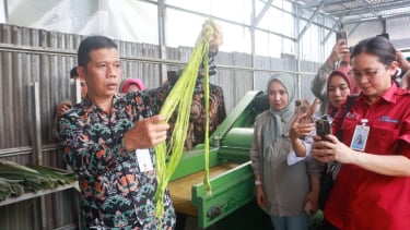 Forum Indonesia-Malaysia-Thailand Growth Triangle (IMT-GT) belajar pengolahan limbah daun nanas di Prabumulih