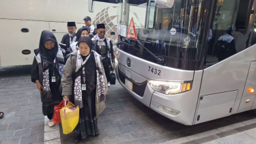 Los devotos especiales llegaron a Medina Saudita Arabia
