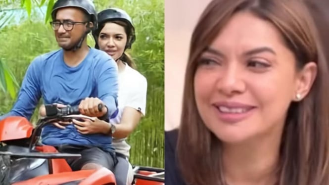 Najwa Shihab bersama sang suami, Ibrahim Sjarief Assegaf.