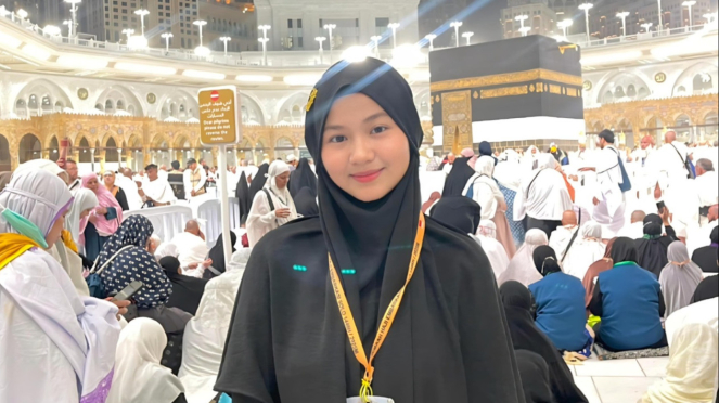     Levina istiaza (18 años de edad), Tagal Central Java es la peregrinación más joven de Java 