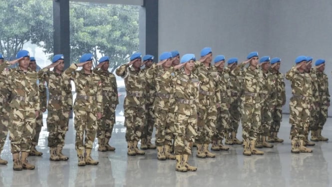 VIVA Militer: 58 Prajurit Satgas UNIFIL kembali ke satuan Pasmar 1 Marinir