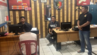 Pelaku pencabulan terhadap tiga anak perempuan diperiksa Polres Serang.
