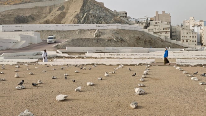 Mala en el cementerio de Haumind Zubayr, en La Meca, en el cementerio de Arabia Saudita