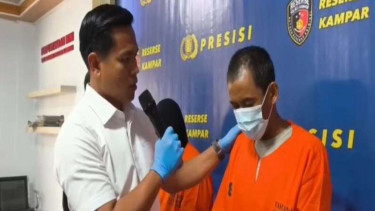 Polisi tangkap orangtua di Kampar Riau yang paksa anak perempuan threesome.