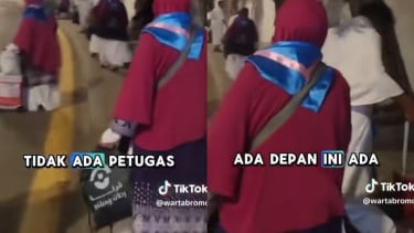 Viral video jemaah tidak didampingi petugas ternyata ada dalam video tersebut