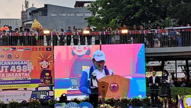 Gubernur Jakarta Pramono Anung di Taman Literasi, Blok M, Jakarta Selatan pada Sabtu 24 Mei 2025 (istimewa)