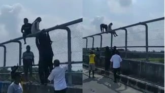 Viral Perempuan Nekat Panjat Flyover Mau Bunuh Diri, Keluarga Sebut Kebanyakan Ilmu yang Dianut
