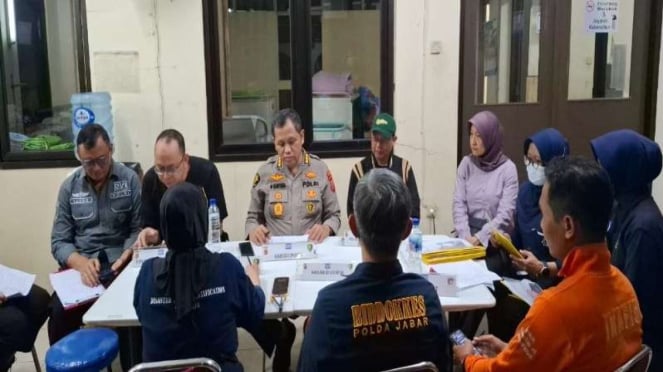 El equipo de DVI de la Policía Regional de Java Occidental encontró 14 víctimas del movimiento de caballos de caballos.