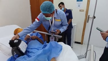 Pilgrinos prometedores en el Hospital de Arabia Saudita (Doc. Kemenses)