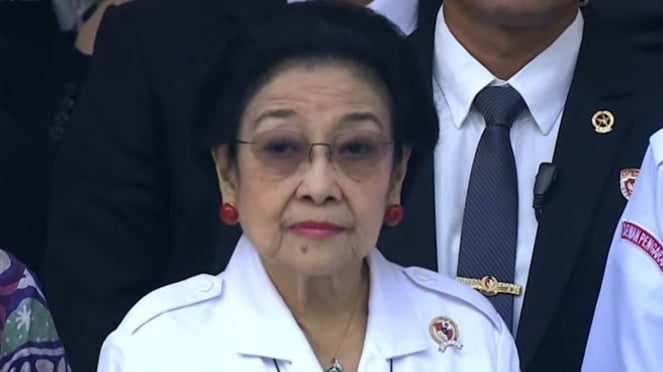 Megawati Soekarnoputri attended the birth commemoration ceremony of Pancasila
