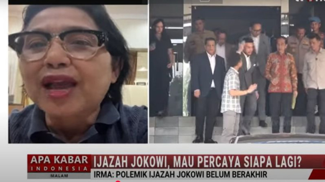 Política de Nasdem, Irma Suryani en lo que Kabar Indonesia Night Tvone.