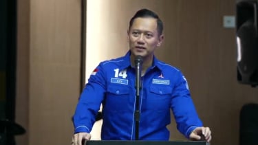 Ketua Umum Partai Demokrat, Agus Harimurti Yudhoyono (AHY) di Kantor DPP Partai Demokrat, Jakarta Pusat