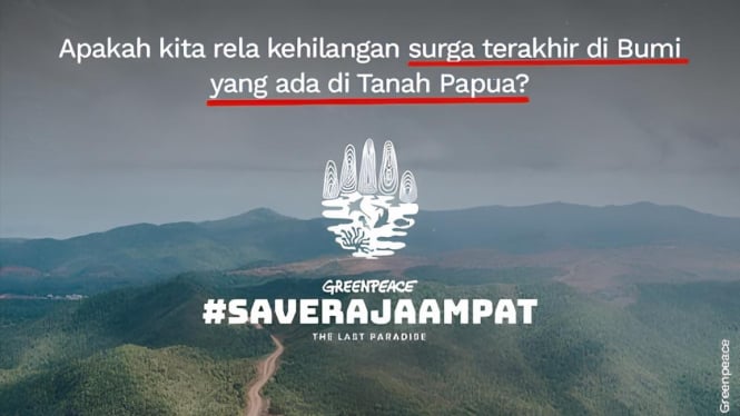 Tagar #SaveRajaAmpat Menggema