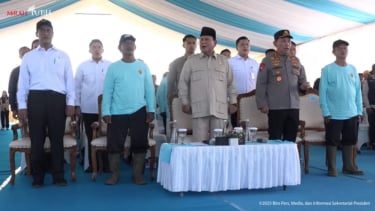 Kapolri Jenderal Polisi Listyo Sigit Prabowo dampingi Presiden Prabowo Subianto di Panen Raya Serentak di Kalimantan Barat 